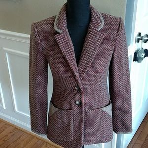 Vintage the strawberry plant wool blazer